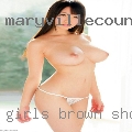 Girls brown shower